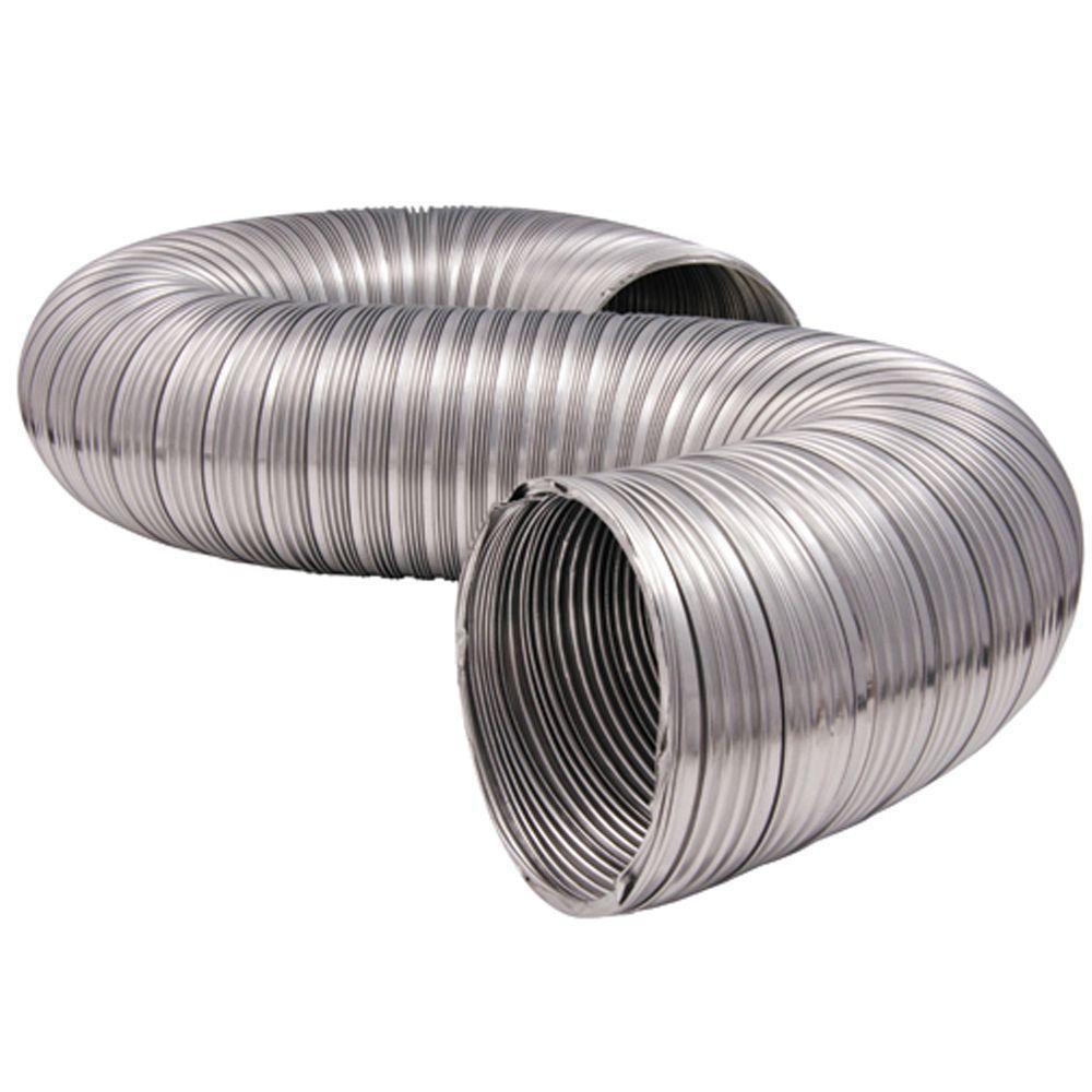 Builder's Best Silver 8 ft. Silver Uninsulated Flexible Air Duct 