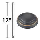 Minka Aire Dark Restoration Bronze 12 in. Downrod 