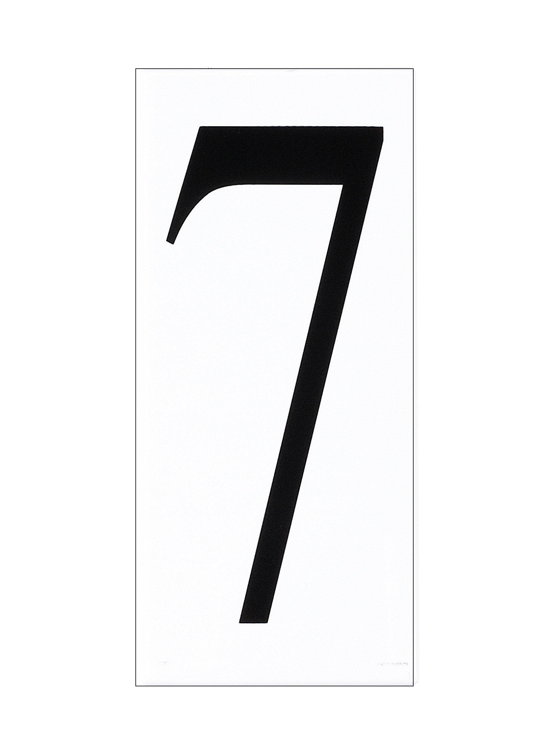 Visual Comfort & Co. Generation Lighting White #7 Address Number Tile 