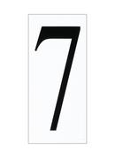 #7 Address Number Tile in White and Black
