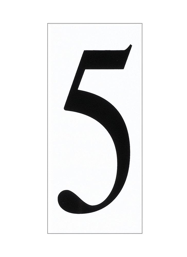 Visual Comfort & Co. Generation Lighting White #5 Address Number Tile 