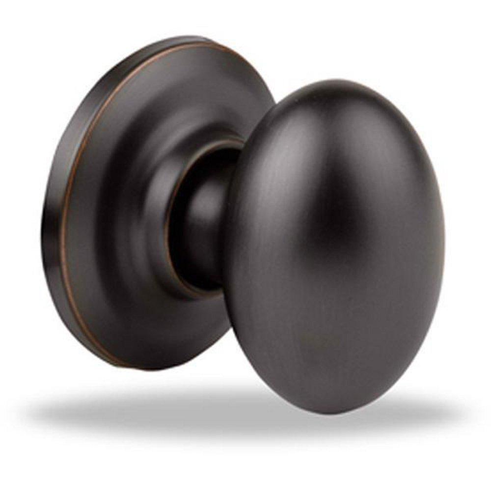 Delaney Oil Rubbed Bronze Edged Door Knob in Oil Rubbed Bronze 