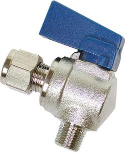 1/4 x 1/8 in. Stainless Steel CC x MPT Angle Ball Valve