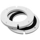 Jones Stephens White 1/4 - 1/2 in. Closet Flange Extension with Gasket 