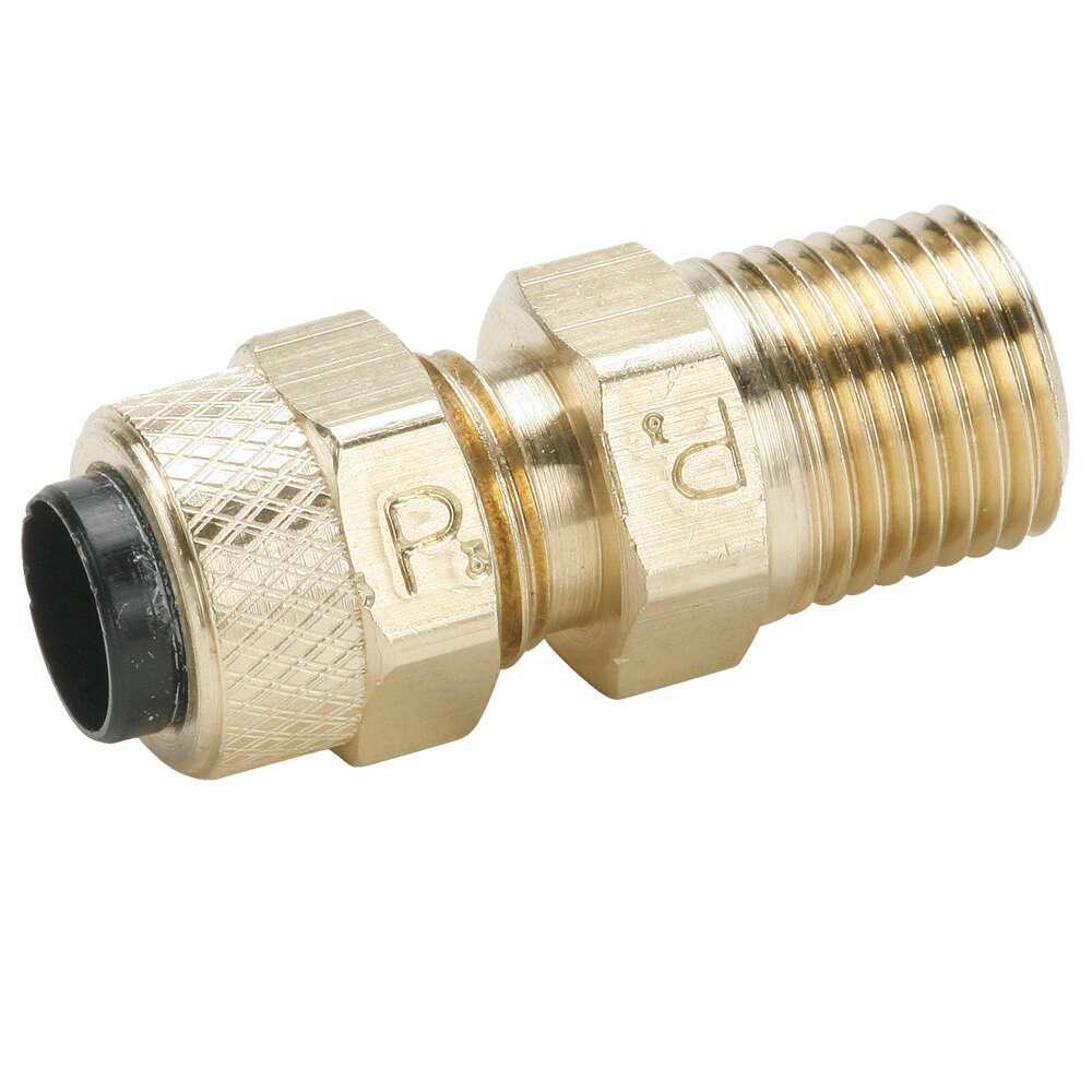 Parker Hannifin OD Tube x MIP Reducing Brass Connector 