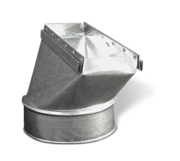 2-1/4 x 6 in. Galvanized Straight Stack Boot 