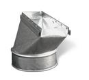 10 x 6 in. Straight Boot Galvanized Steel 