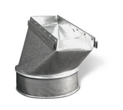 3-1/4 x 10 x 6 in. Straight Boot Galvanized Steel
