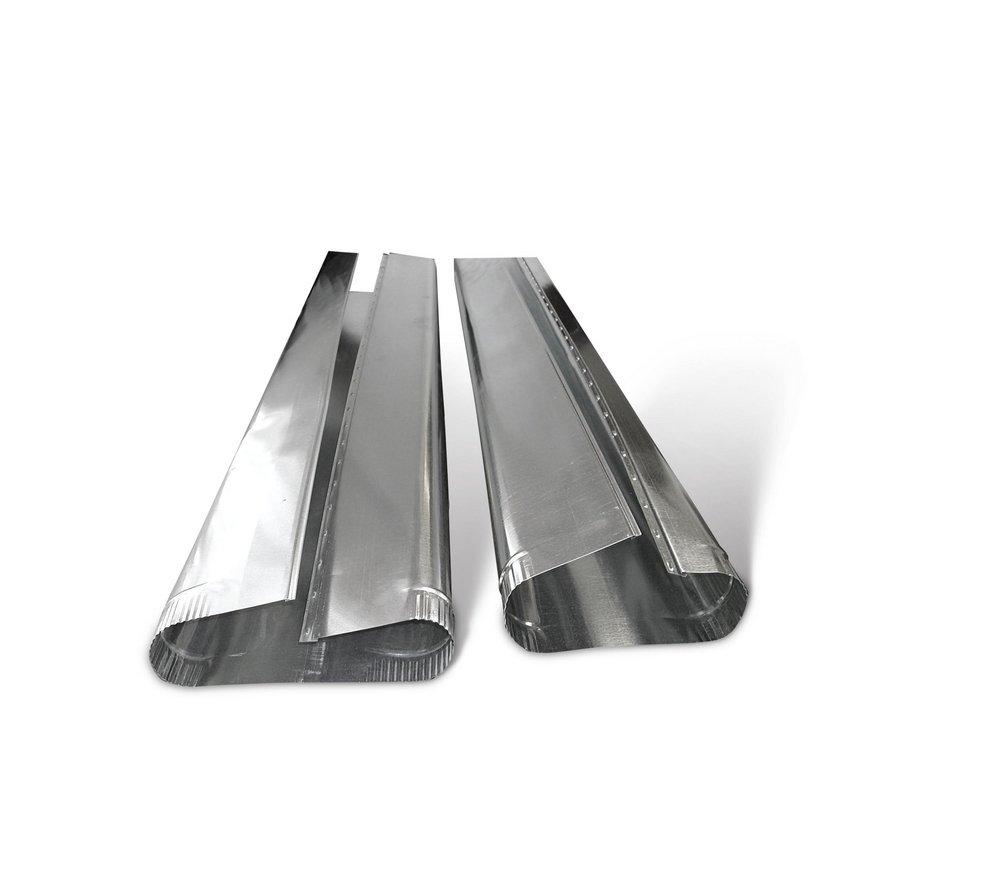 60 in. 30 ga Galvanized Steel Oval Duct Pipe 