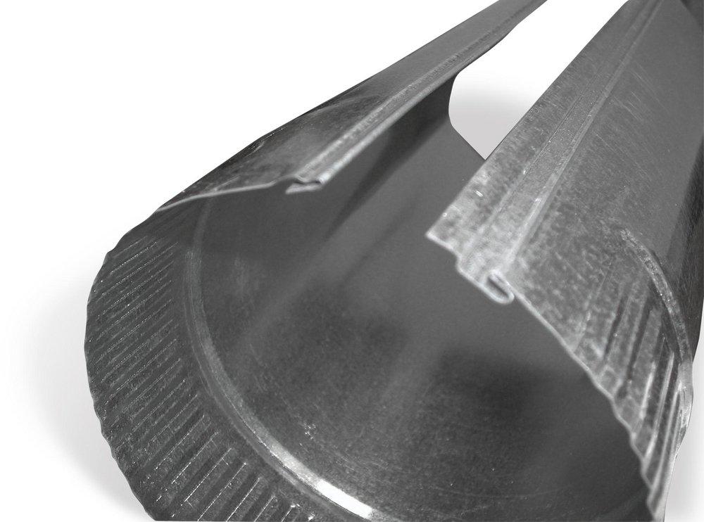 4 ft. 24 ga Galvanized Steel Round Duct Pipe 