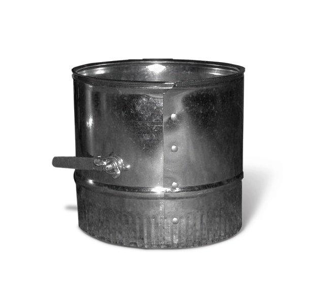 10 in. Spin Fitting Galvanized Steel with Damper 