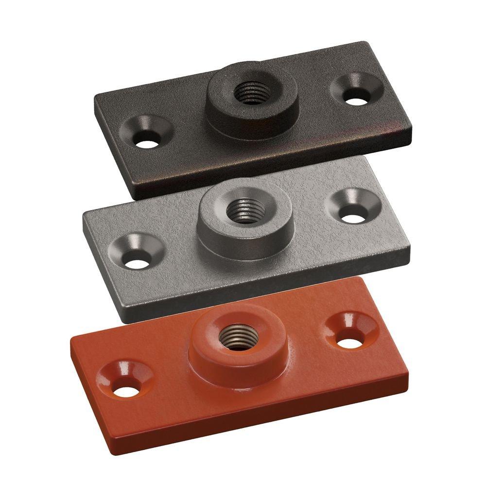 FNW&reg; Black 180 lb. Malleable Iron Ceiling Flange 