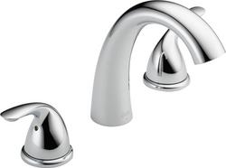 Two Handle Roman Tub Faucet in Chrome (Trim Only)