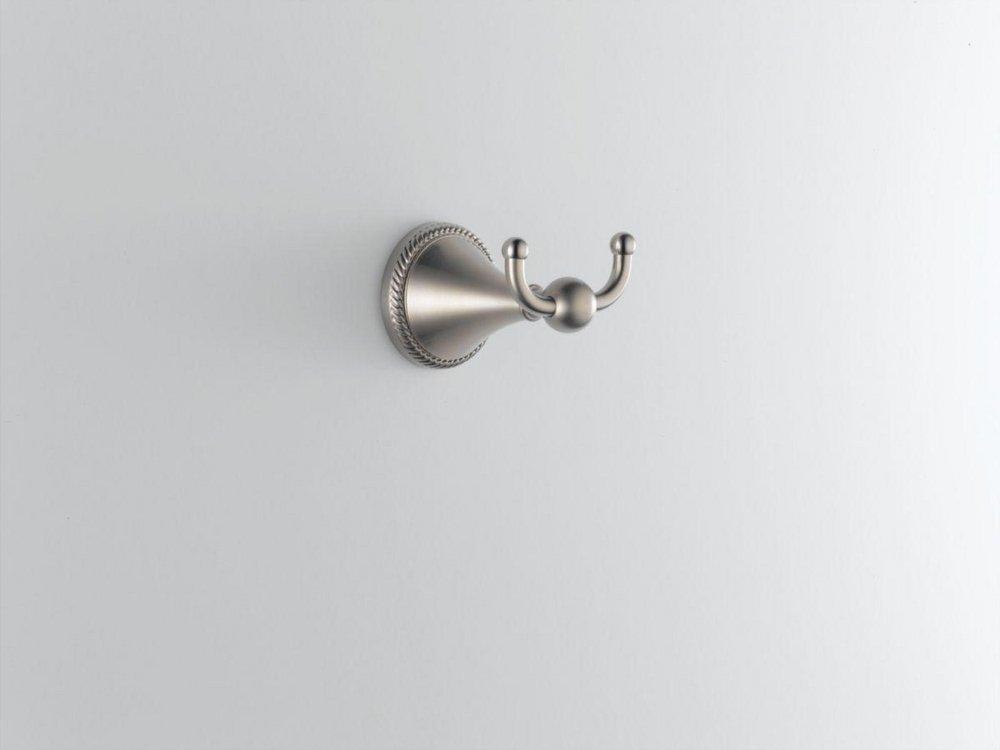 Brizo Brushed Nickel 2-Hook Robe Hook 