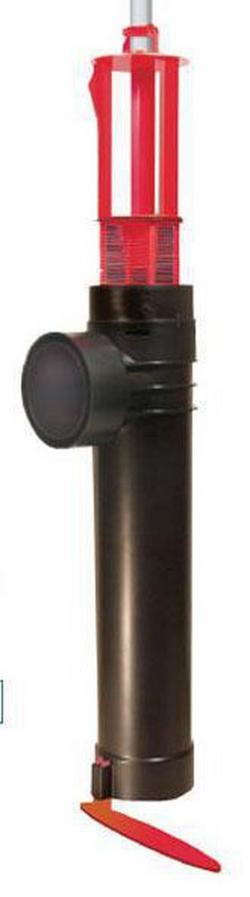 4 x 4-1/5 in. 800 gpd Polypropylene Effluent Filter in Red