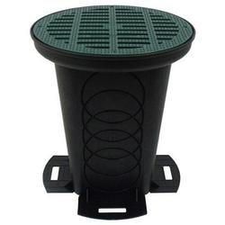 20 in. D-Box with Grate in Black