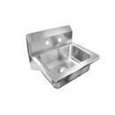 Just Manufacturing Brushed Steel Wall Mount Handwash Sink 