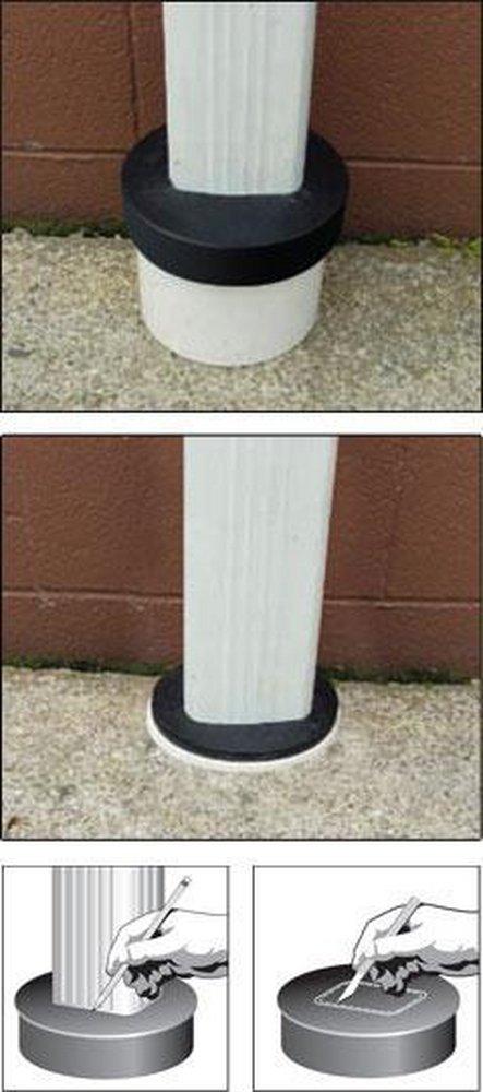 Fernco Black OD Connector Cap 