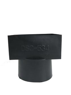 4 in. Drain Pipe with Rectangular Downspout Connector