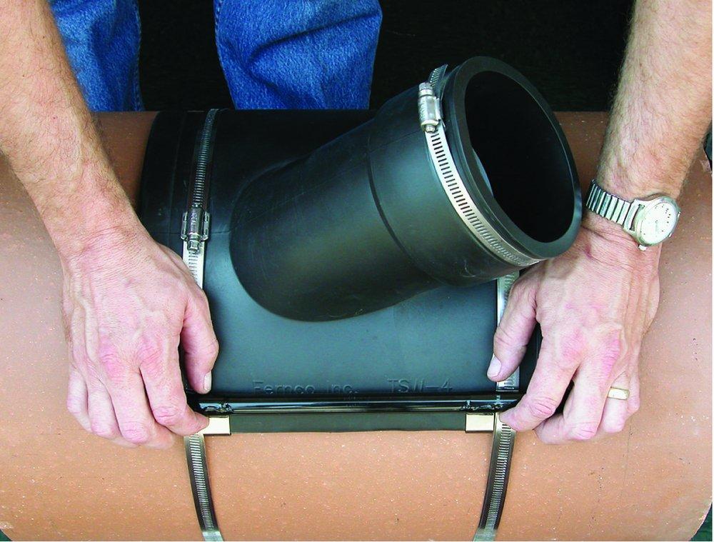 Fernco Pressure Kit Flexible Tap Saddles 