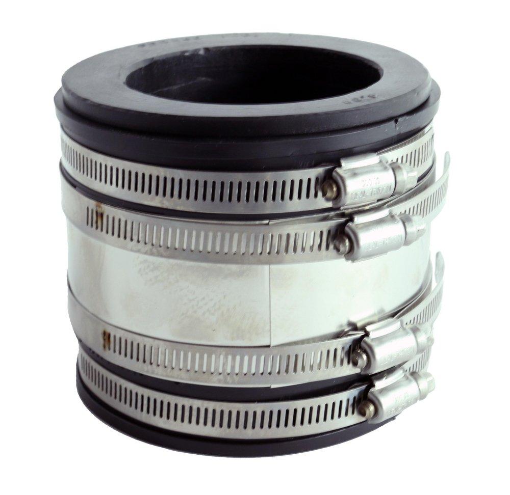 Fernco Cast Iron and Plastic Flexible Coupling 