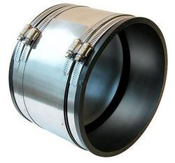 8 in. Clamp Plastic Coupling with Stainless Steel Band