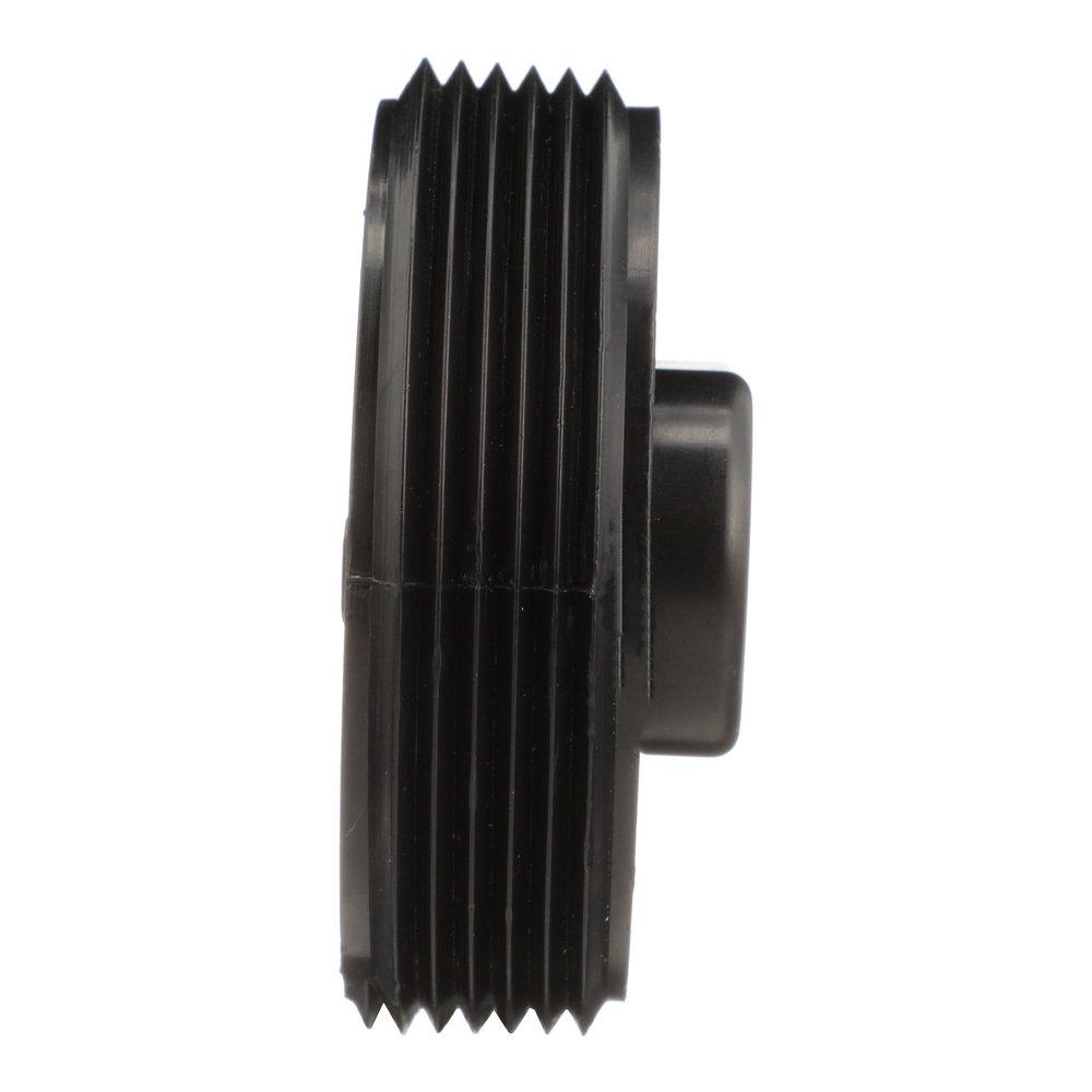 Black ABS DWV Flush Cleanout Plug 