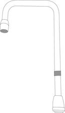 Moen Polished Chrome 6 in. Brass Spout 