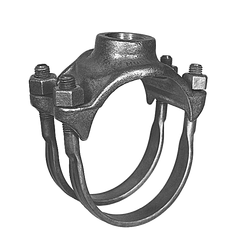 4 x 2 in. IP Bronze Double Strap Saddle