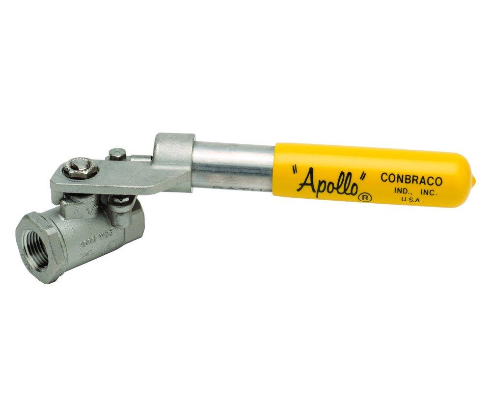 Apollo Valves Silver CF8M Stainless Steel Standard Port FNPT 1500# Ball Valve 