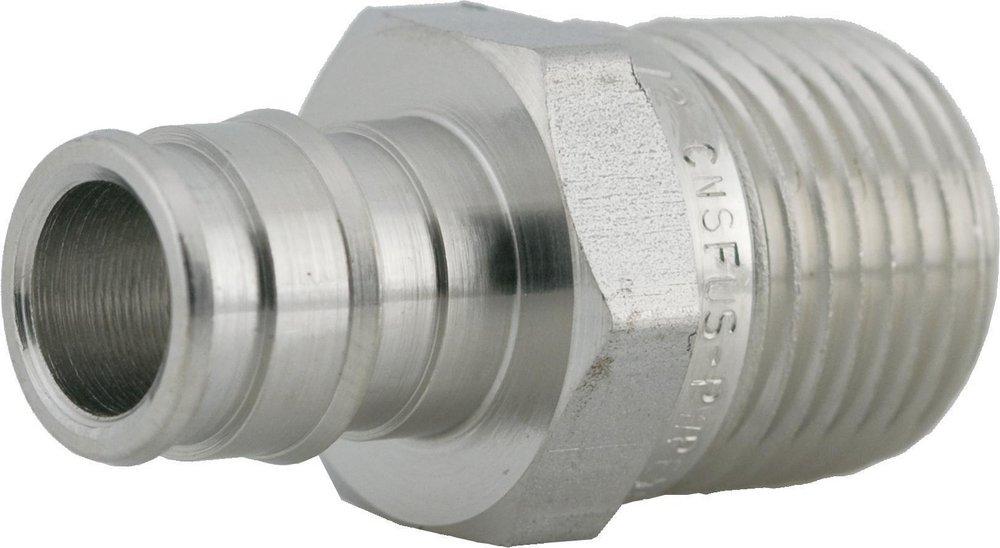 Uponor Stainless Steel PEX Expansion x MPT Adapter 
