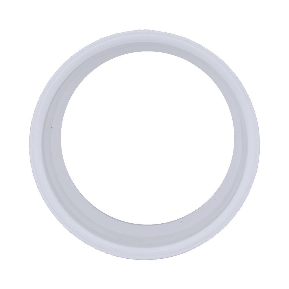 White PVC DWV No-Hub Adapter 