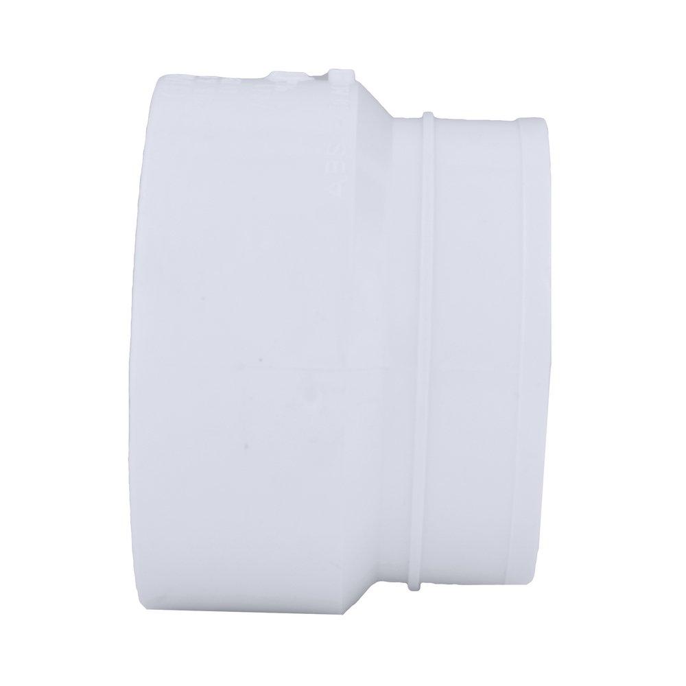 White PVC DWV No-Hub Adapter 