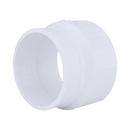 White PVC DWV No-Hub Adapter 