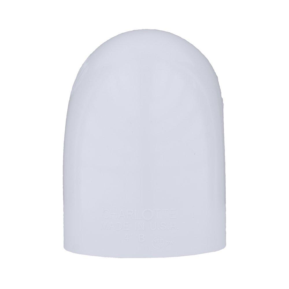 White PVC DWV No-Hub Adapter 