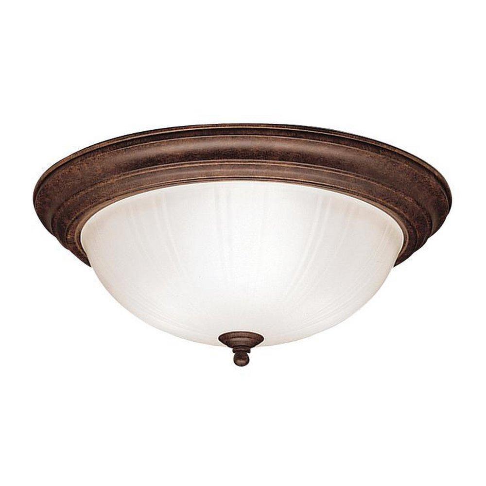 Kichler Lighting Tannery Bronze 60W 3-Light Medium Base Incandescent Ceiling Light 
