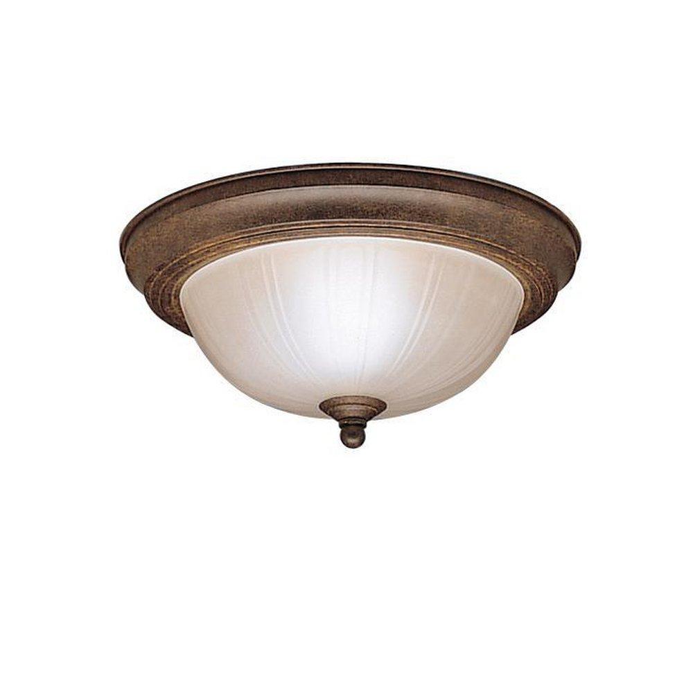 Kichler Lighting Tannery Bronze 60W 2-Light Ceiling Light Fixture 