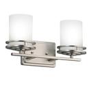 Kichler Lighting Brushed Nickel 6-1/2 in. 100W 2-Light Medium Bracket 