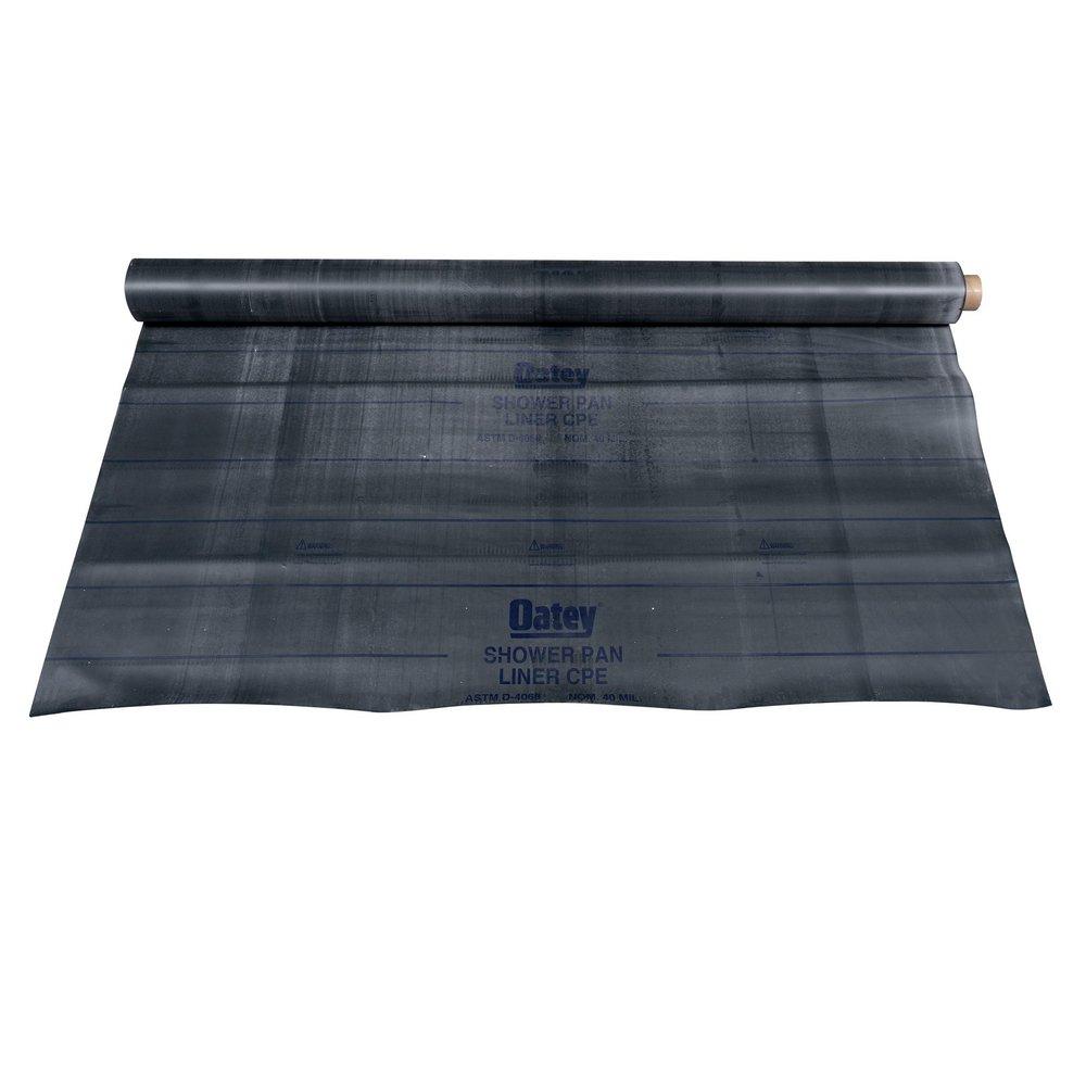 Oatey&reg; Black 40 x 5 ft. Shower Pan Liner 
