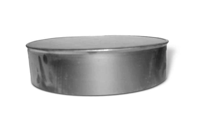 26 ga Galvanized Round No-Crimp End Cap 