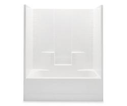 60 x 32 in. Tub & Shower Unit with Right Drain in White