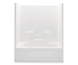 60 x 32 in. Tub & Shower Unit with Right Drain in White