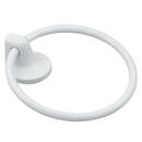 Round Closed Towel Ring in White