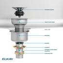 Elkay Chrome Deluxe Drain Outlet 