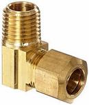 3/8 x 1/4 in. OD Tube x MNPT 90 Degree Plastic Nickel-plated Brass Reducing Elbow