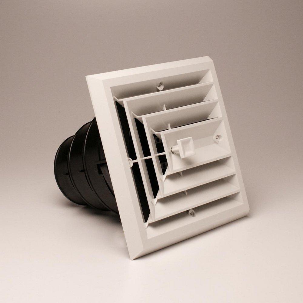 Rectorseal White Residential Ceiling Diffuser in White Plastic 