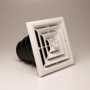 Residential 6 x 6 in. Ceiling Diffuser in White Plastic