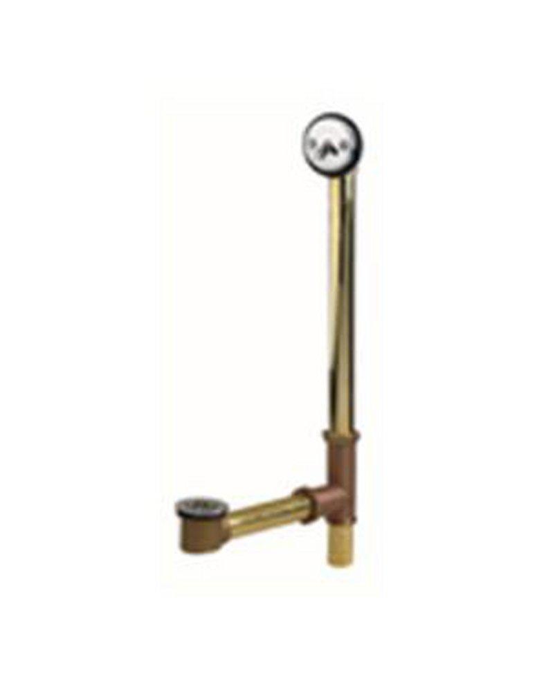 Gerber Plumbing Polished Chrome 24 in. Brass Trip Lever Drain 