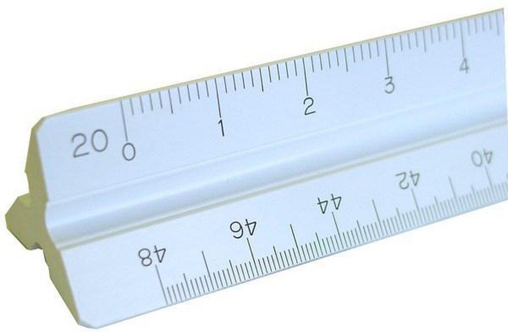 Florida Level & Transit Plastic Engineering Scale Ruler 