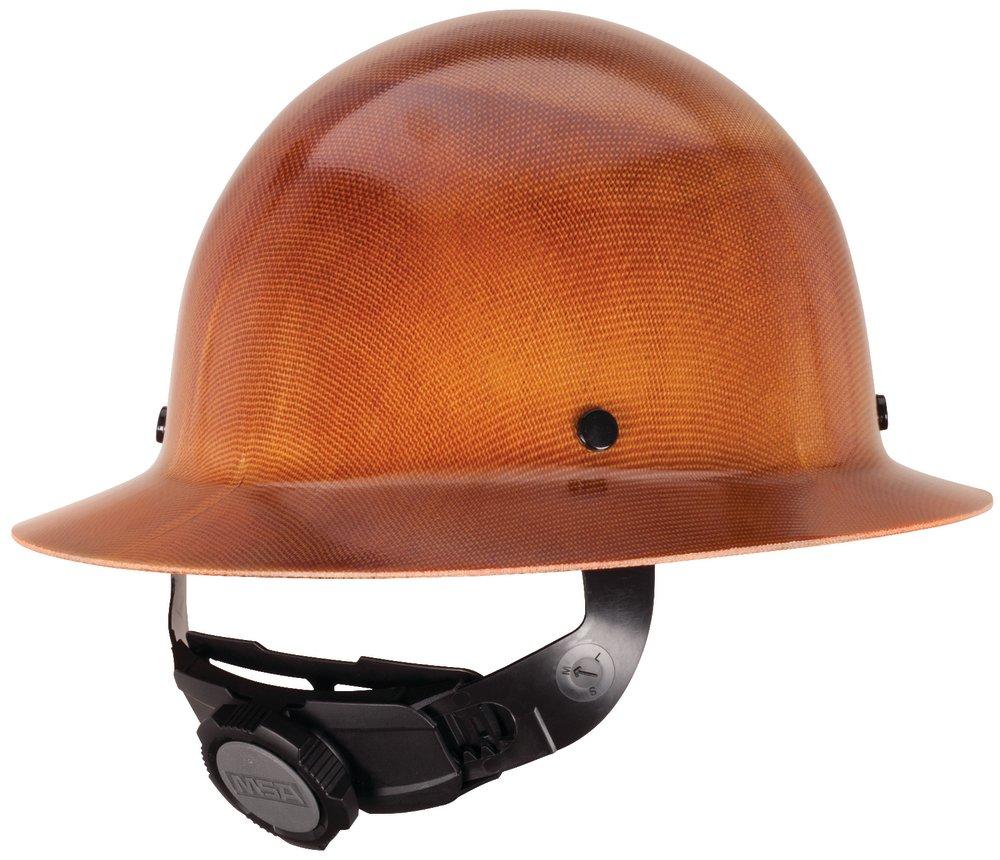 MSA Safety Company Brown Hard Hat Helmet 